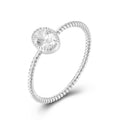 Zirconia Ring Twisted