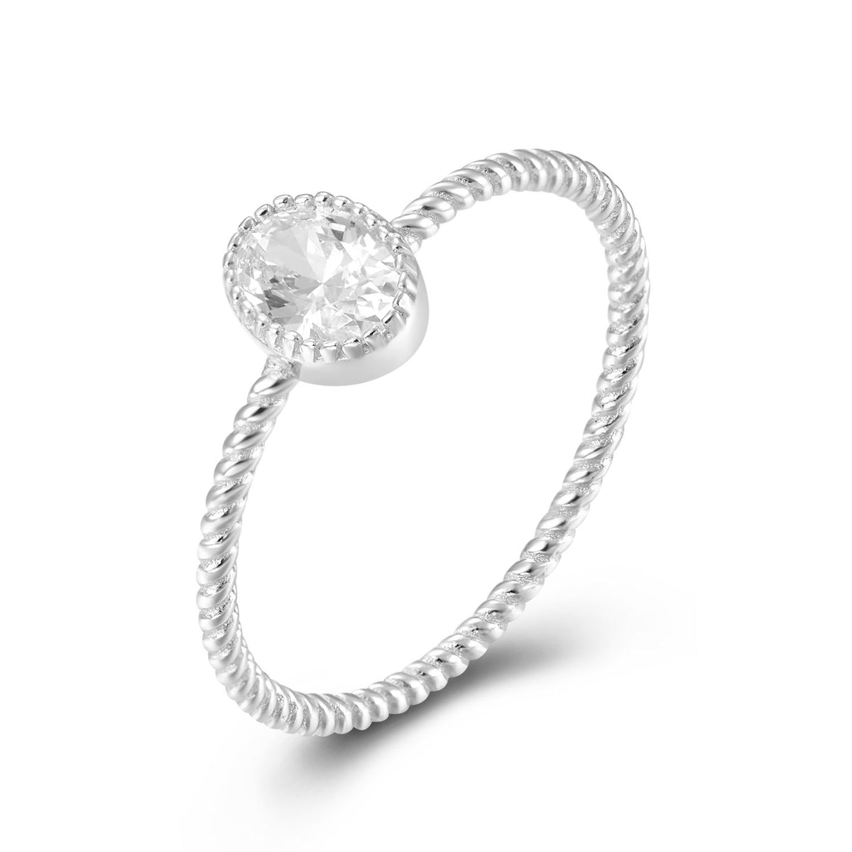 Zirconia Ring Twisted