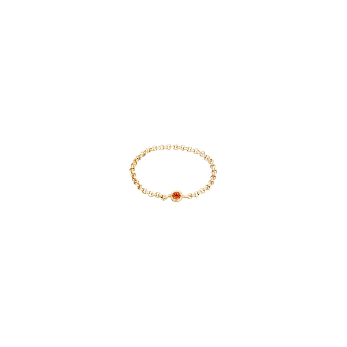 Zirconia Ring - Zircon - Silver Gold Plated