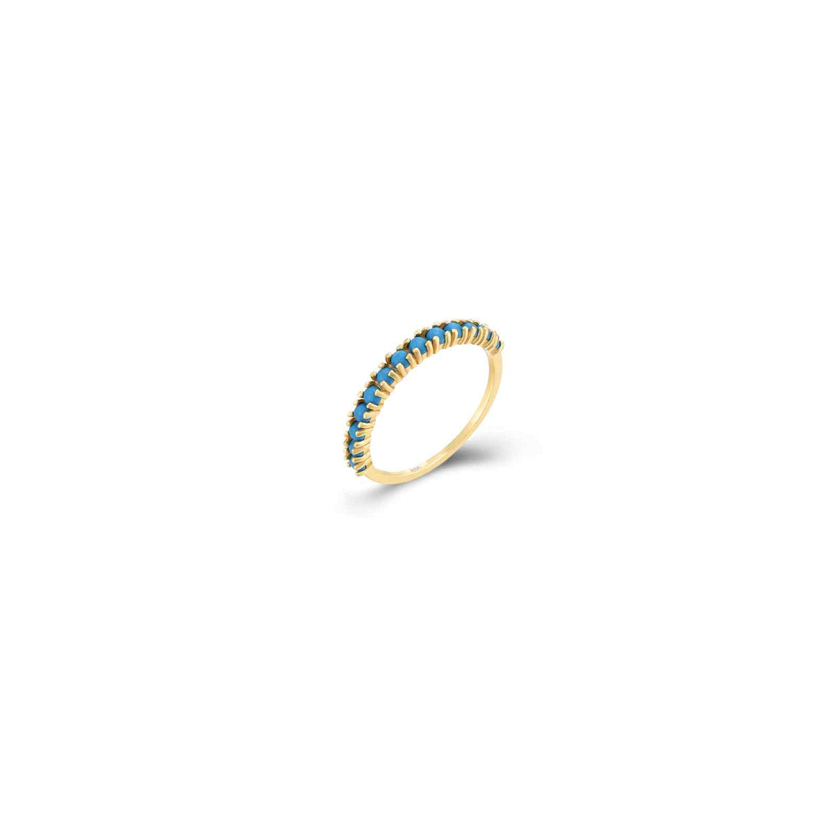Turquoise Ring - SIlver Gold Plated -Rhodium Silver