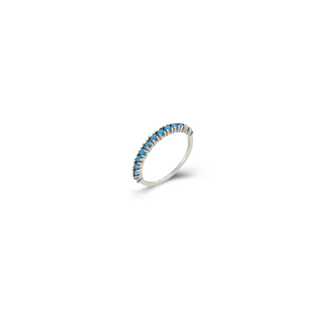 Turquoise Ring - SIlver Gold Plated -Rhodium Silver