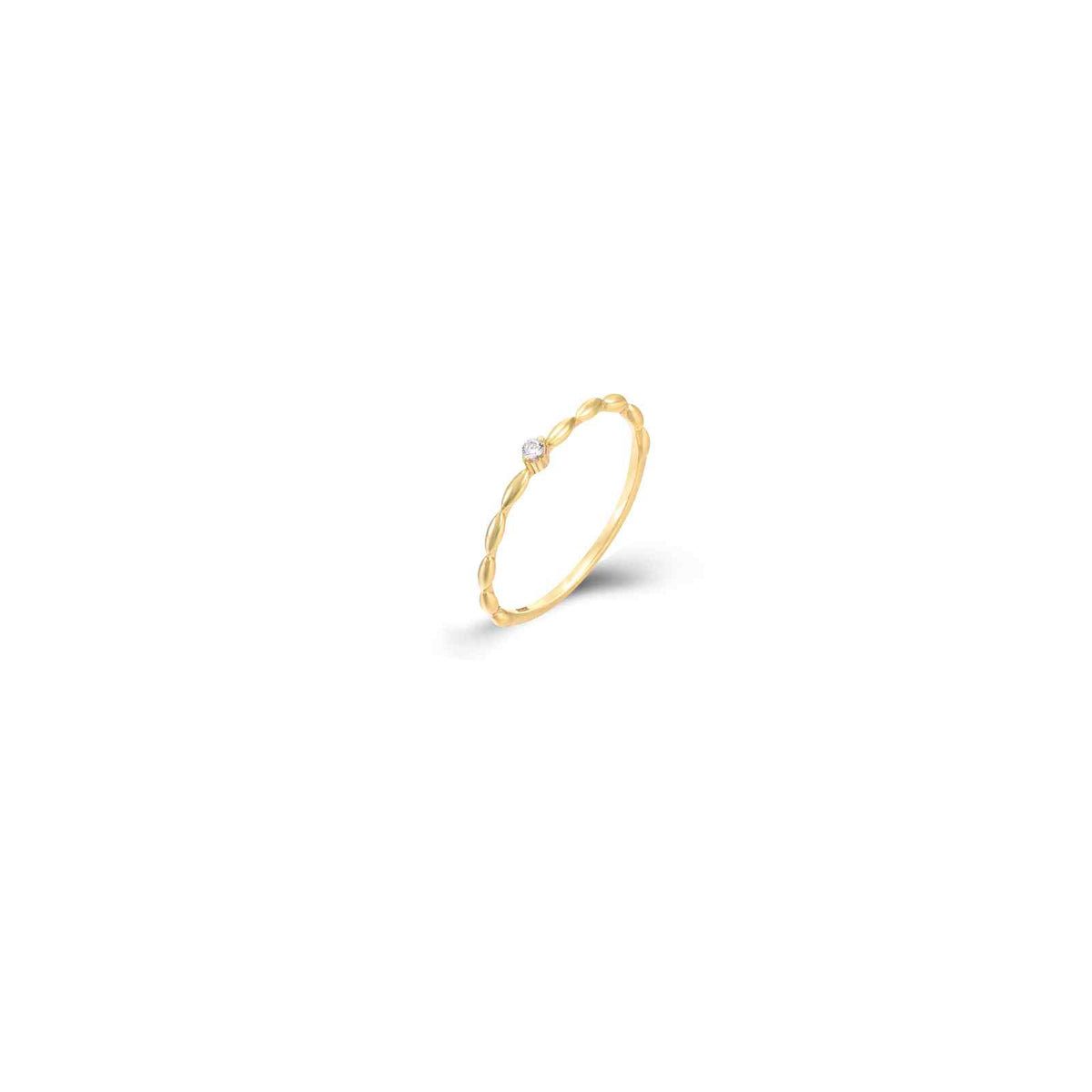 Zirconia Silver Ring - Silver Gold Plated and Rhodium Silver