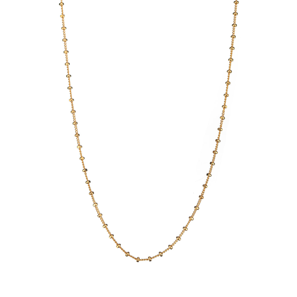 Diamond Cut Ball Chain -  Gold Plated