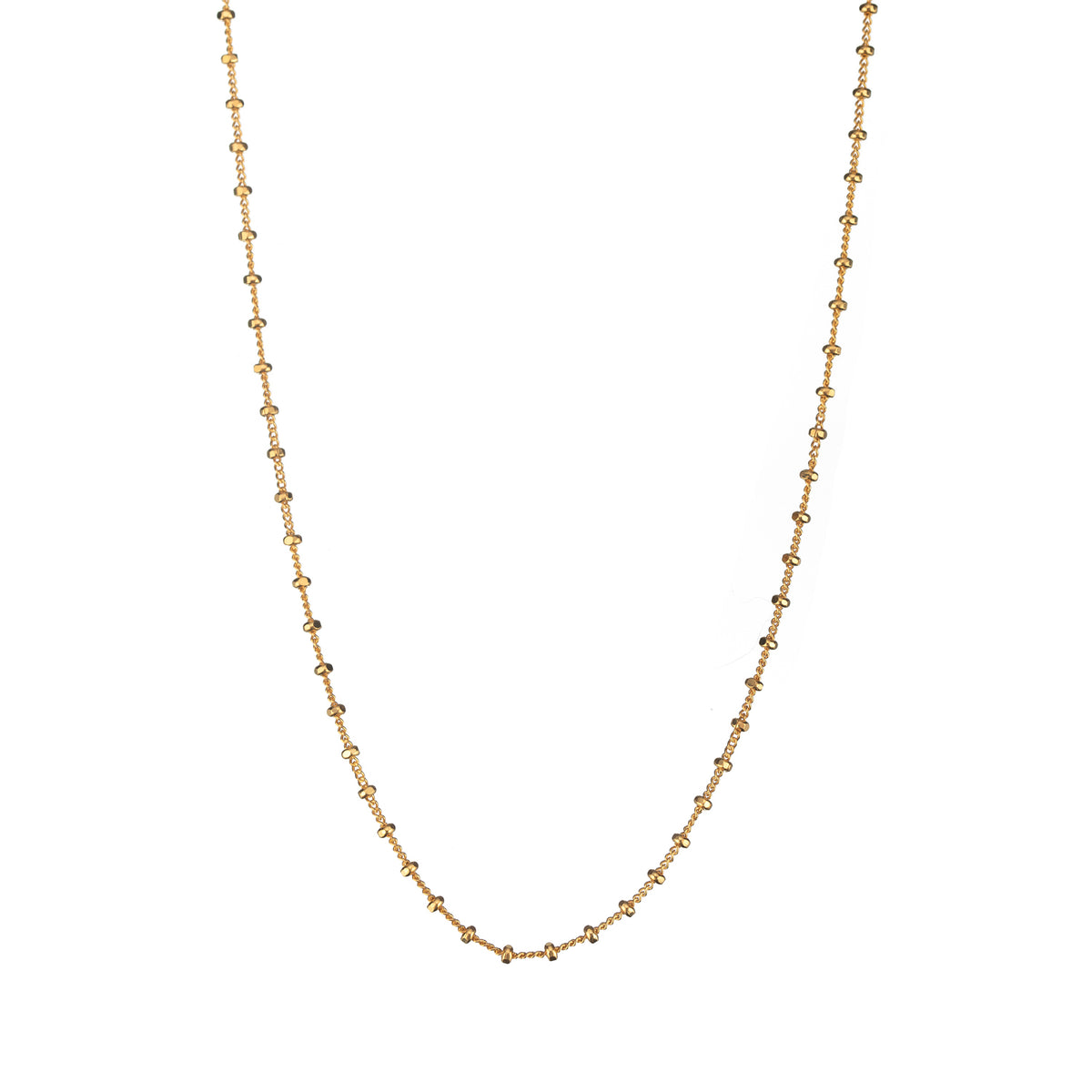 Diamond Cut Ball Chain -  Gold Plated