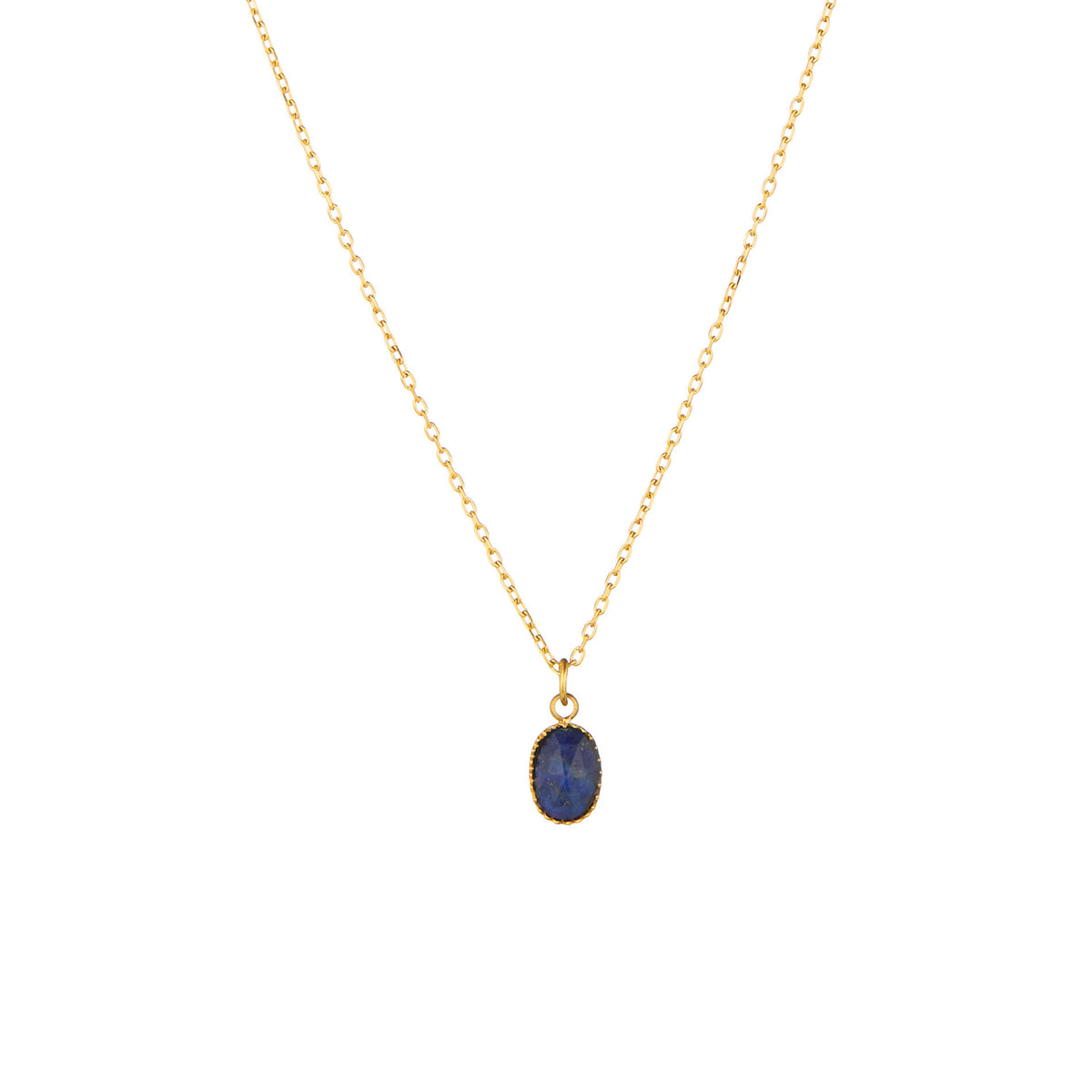Natural Mineral Necklace - Pendant - Gold Color