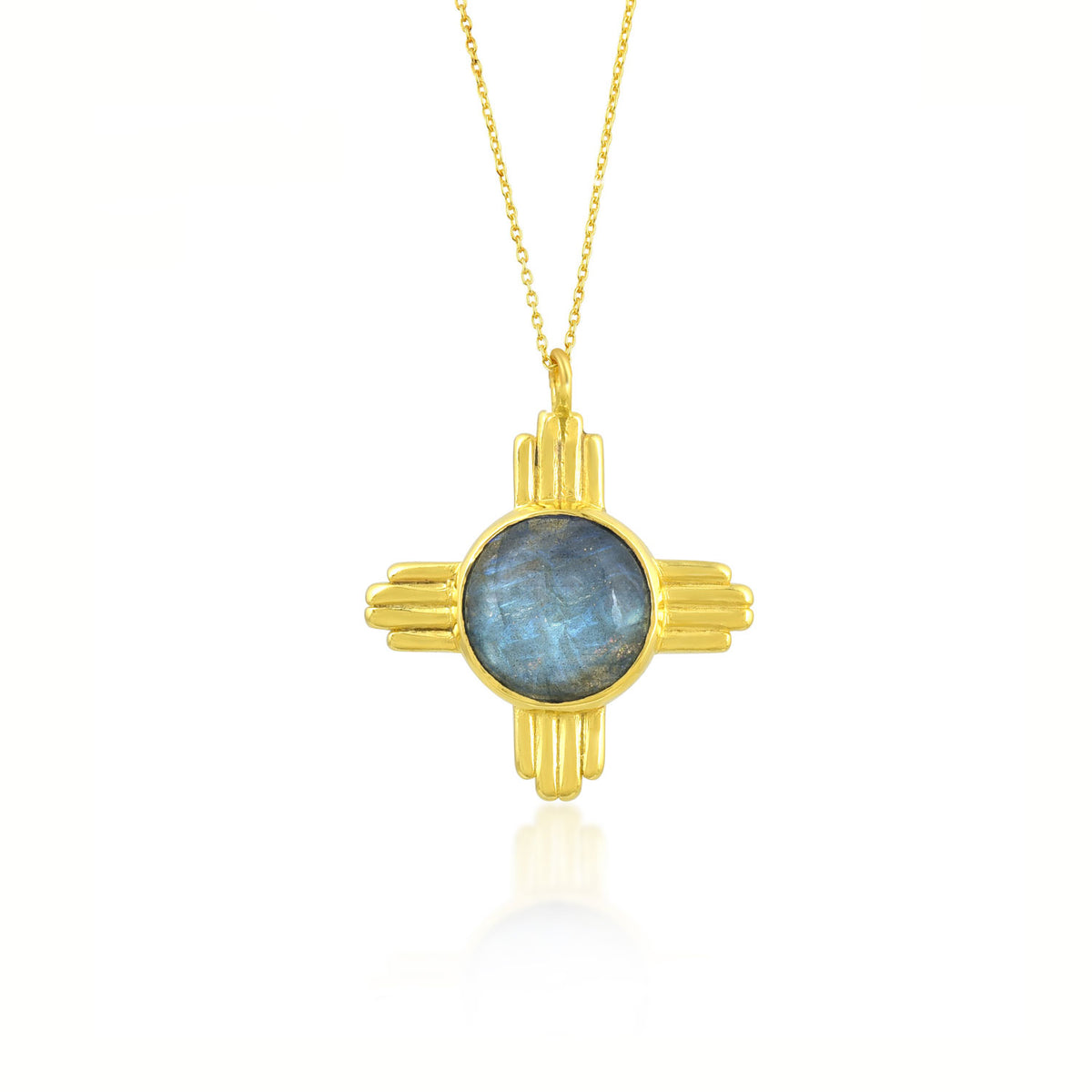 Minerals Necklace - Zia Symbol