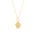 Necklace Tibetan Locket photo holder -  Gold Plated