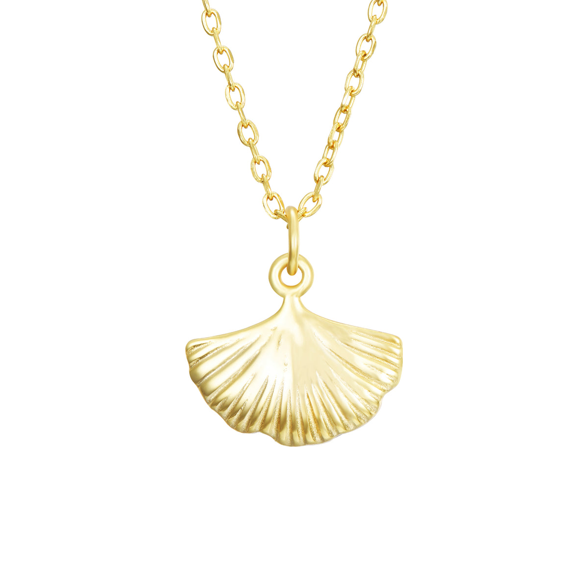 Necklace Shell -Gold Plated and Rhodium Silver