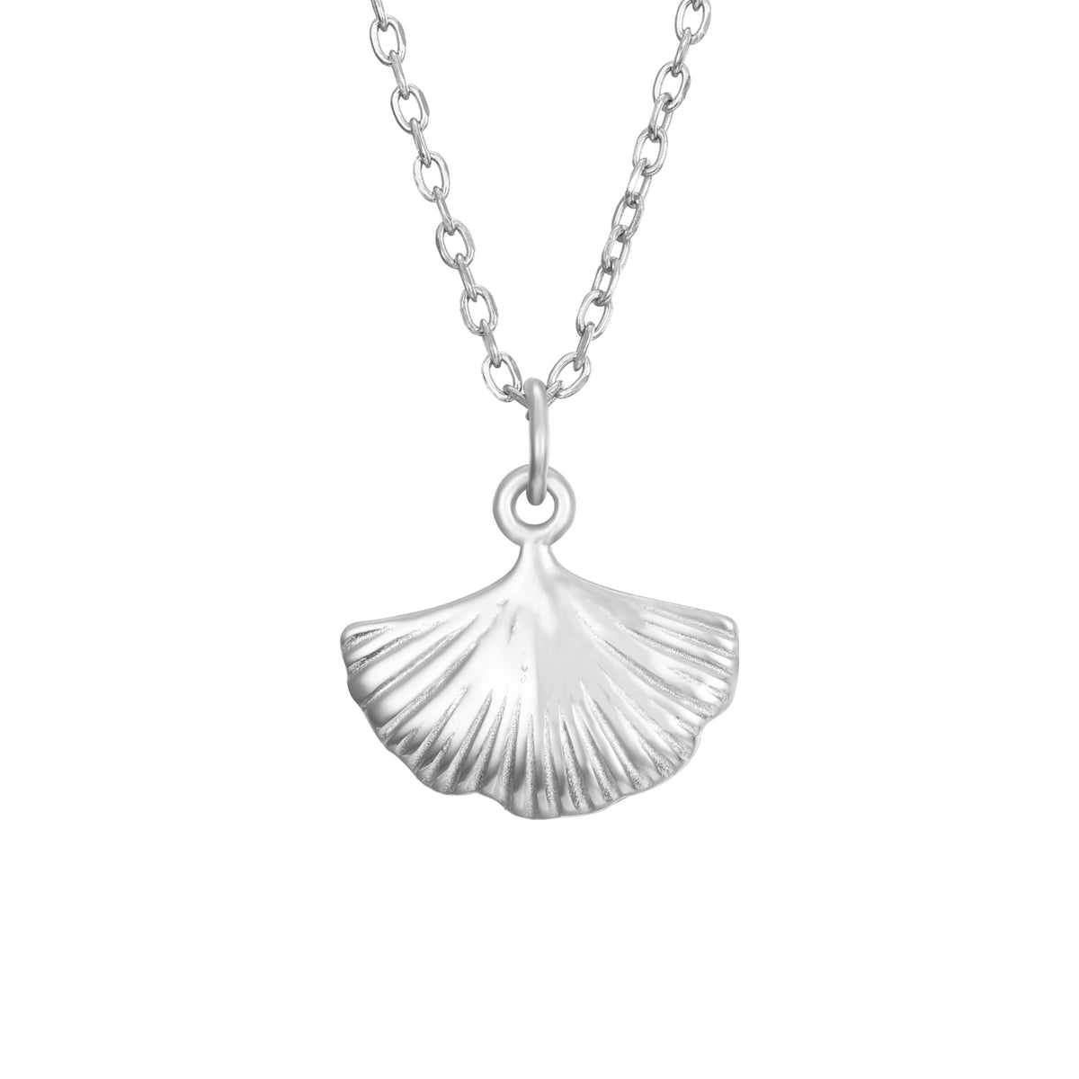 Necklace Shell -Gold Plated and Rhodium Silver