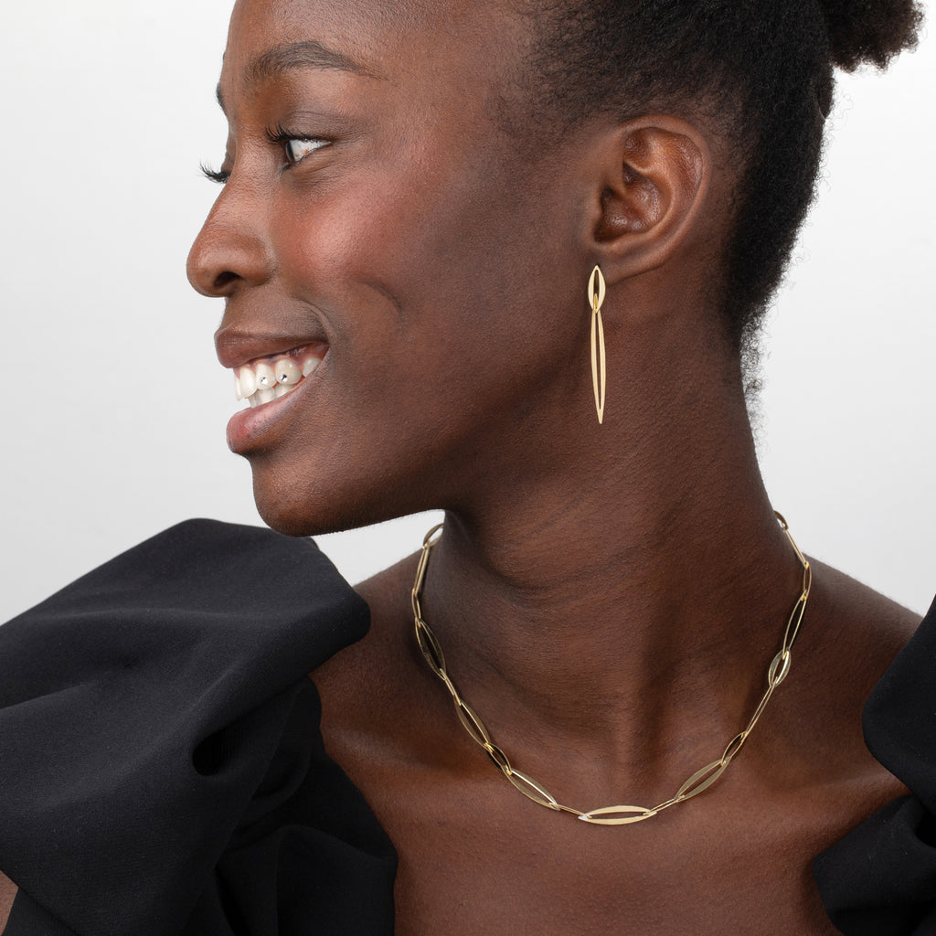 Link Necklace -  - Gold Plated  or Silver