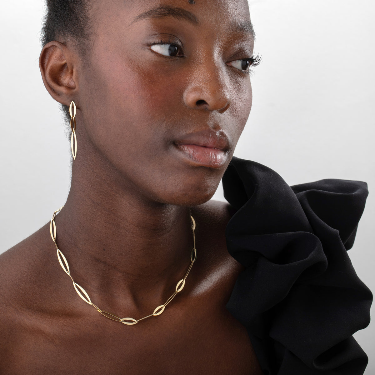 Link Necklace -  - Gold Plated  or Silver