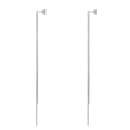 Earrings Chain - 10,5 cm - Gold Plated and Rhodium Silver