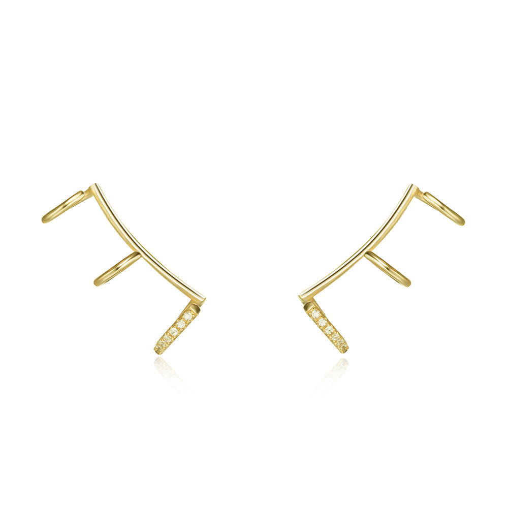 Earcuff Earrings - White Earrings