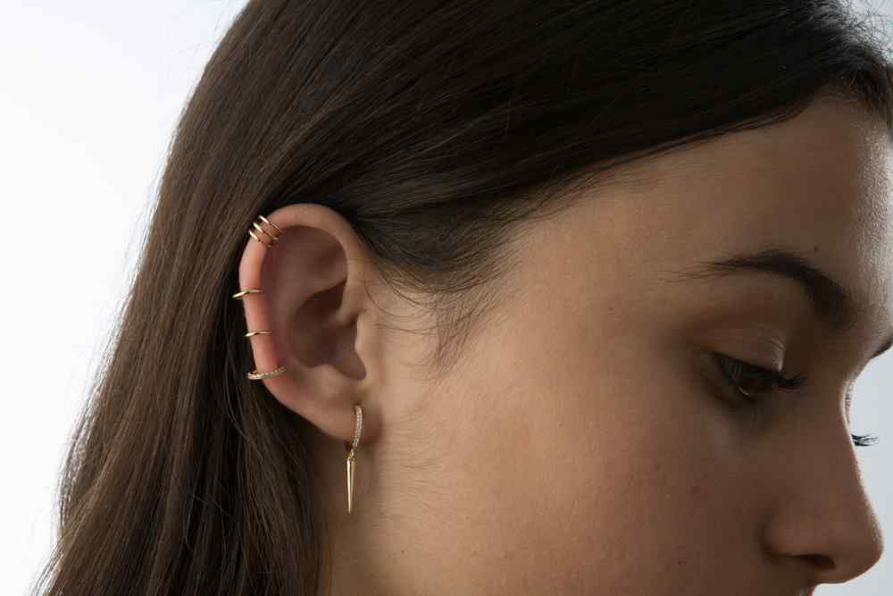 Earcuff Earrings - White Earrings
