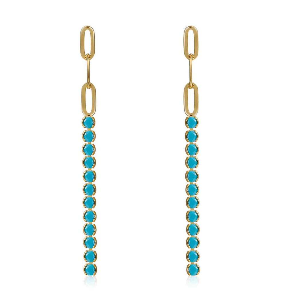 Zircon Earrings - Tennis 50mm