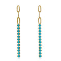 Zircon Earrings - Tennis 50mm