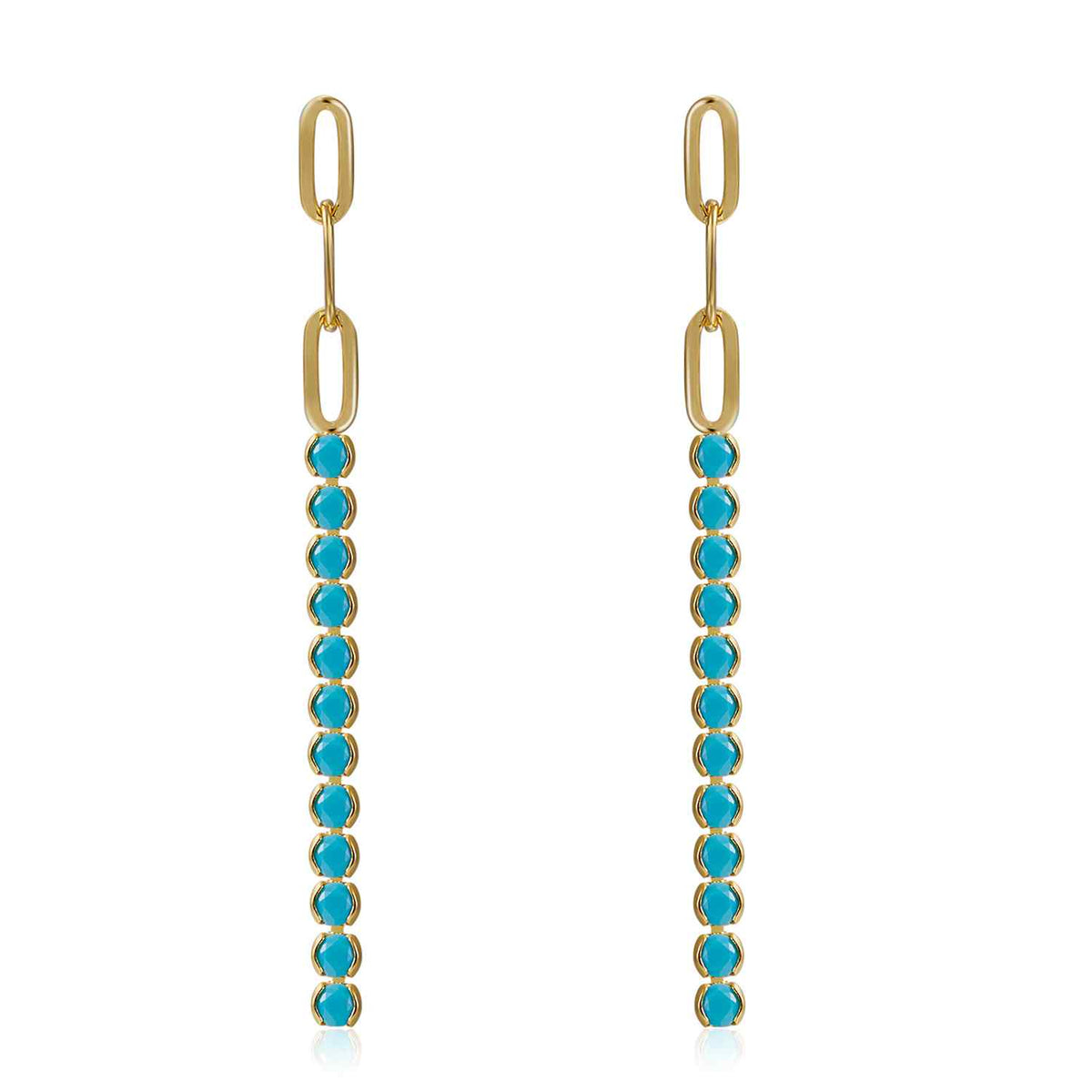 Zircon Earrings - Tennis 50mm
