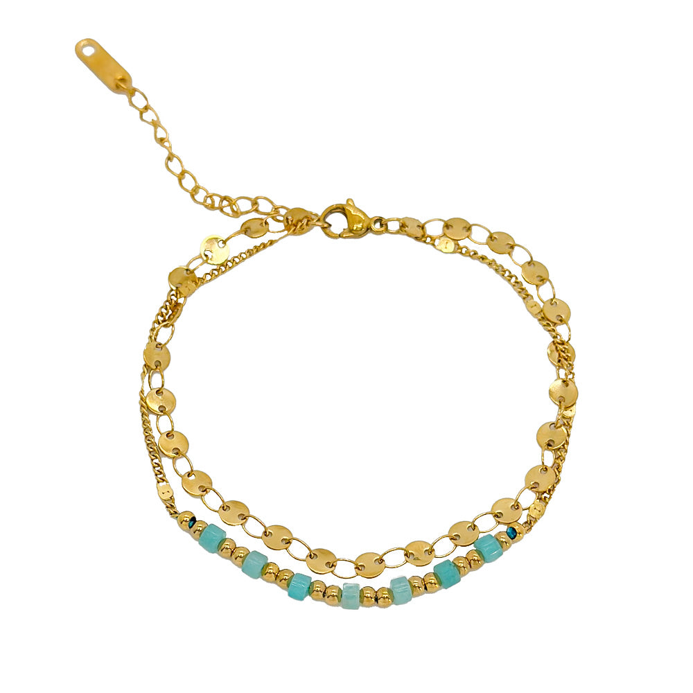 Mineral Steel Bracelet - Plated -Gold