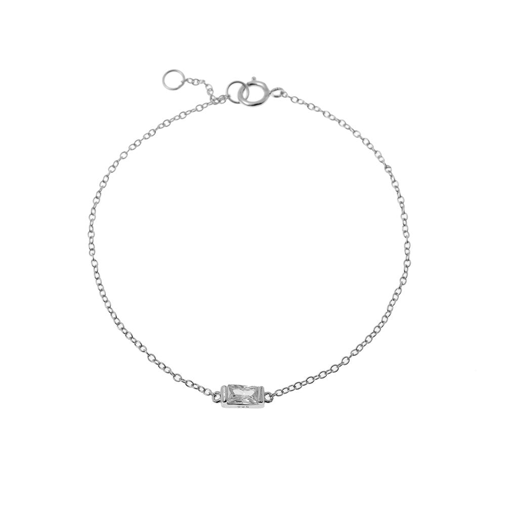 Zirconia Bracelet - Gold  Plated and Silver