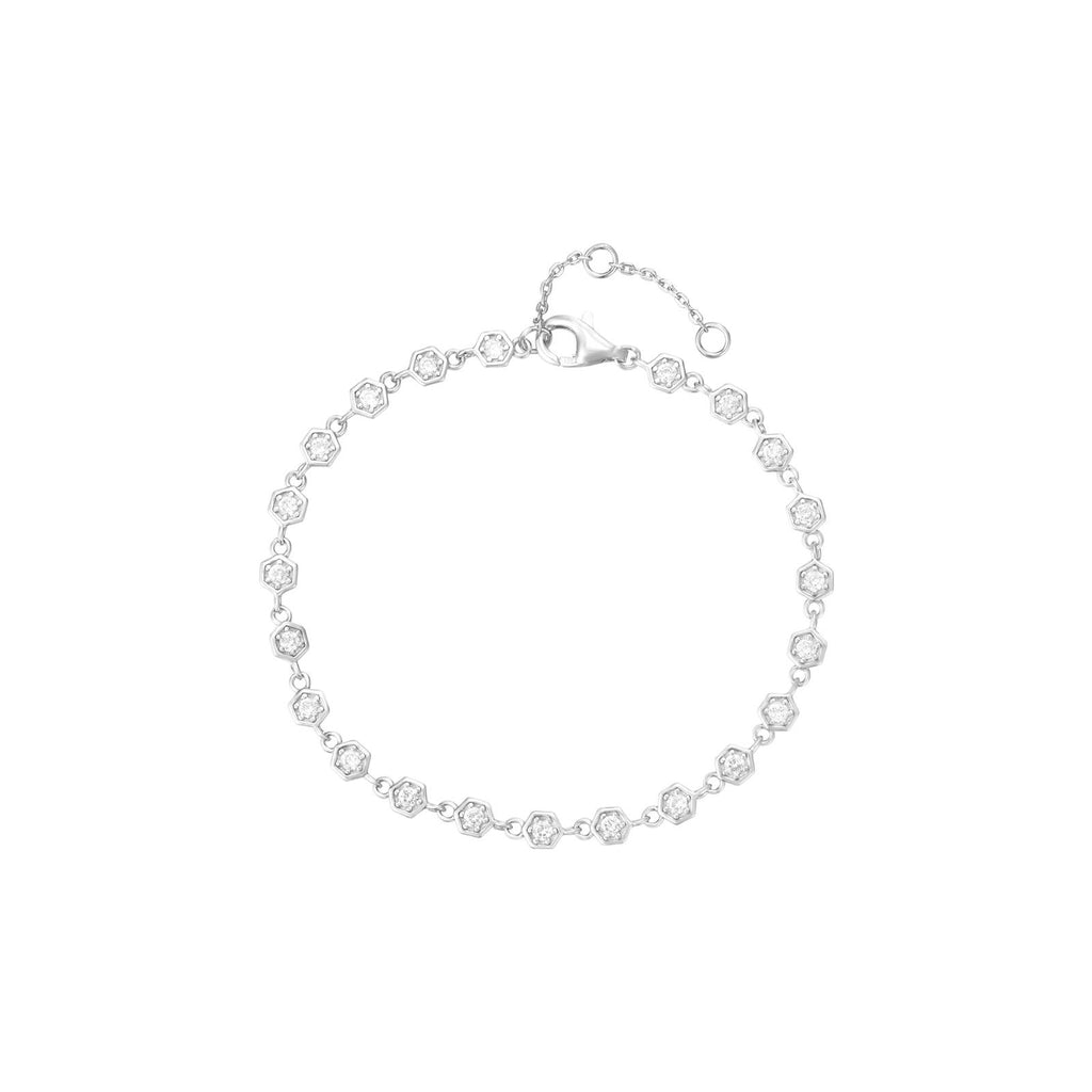 Bracelet Hexagon Zirconia