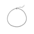 Tennis Bracelet - Zirconia 2 mm - Gold Plated and Rhodium Silver