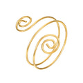 Steel Armlet - Adjustable Spiral - Color Gold
